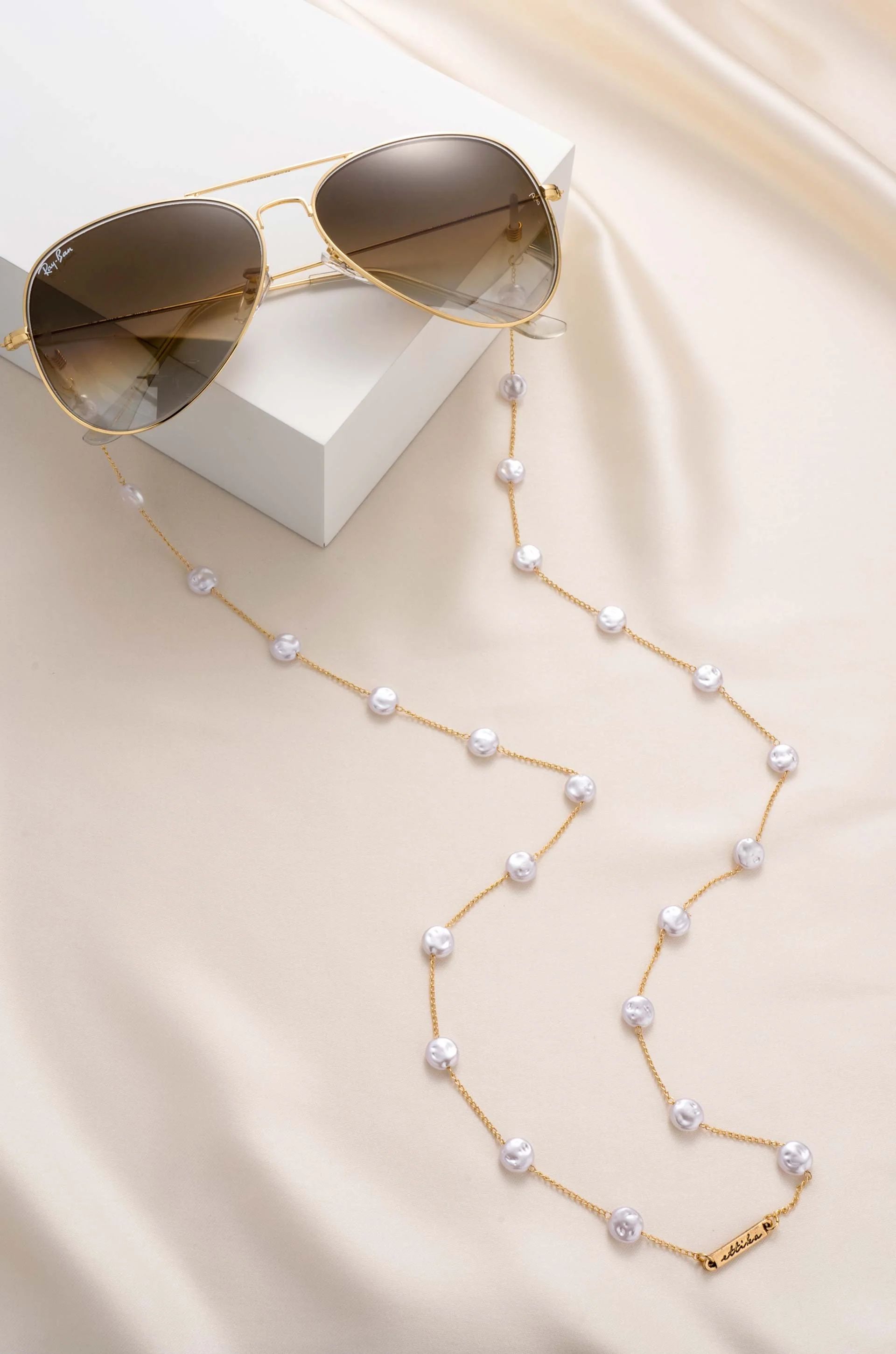 Mermaid Coin Pearls Glasses Chain | Ettika