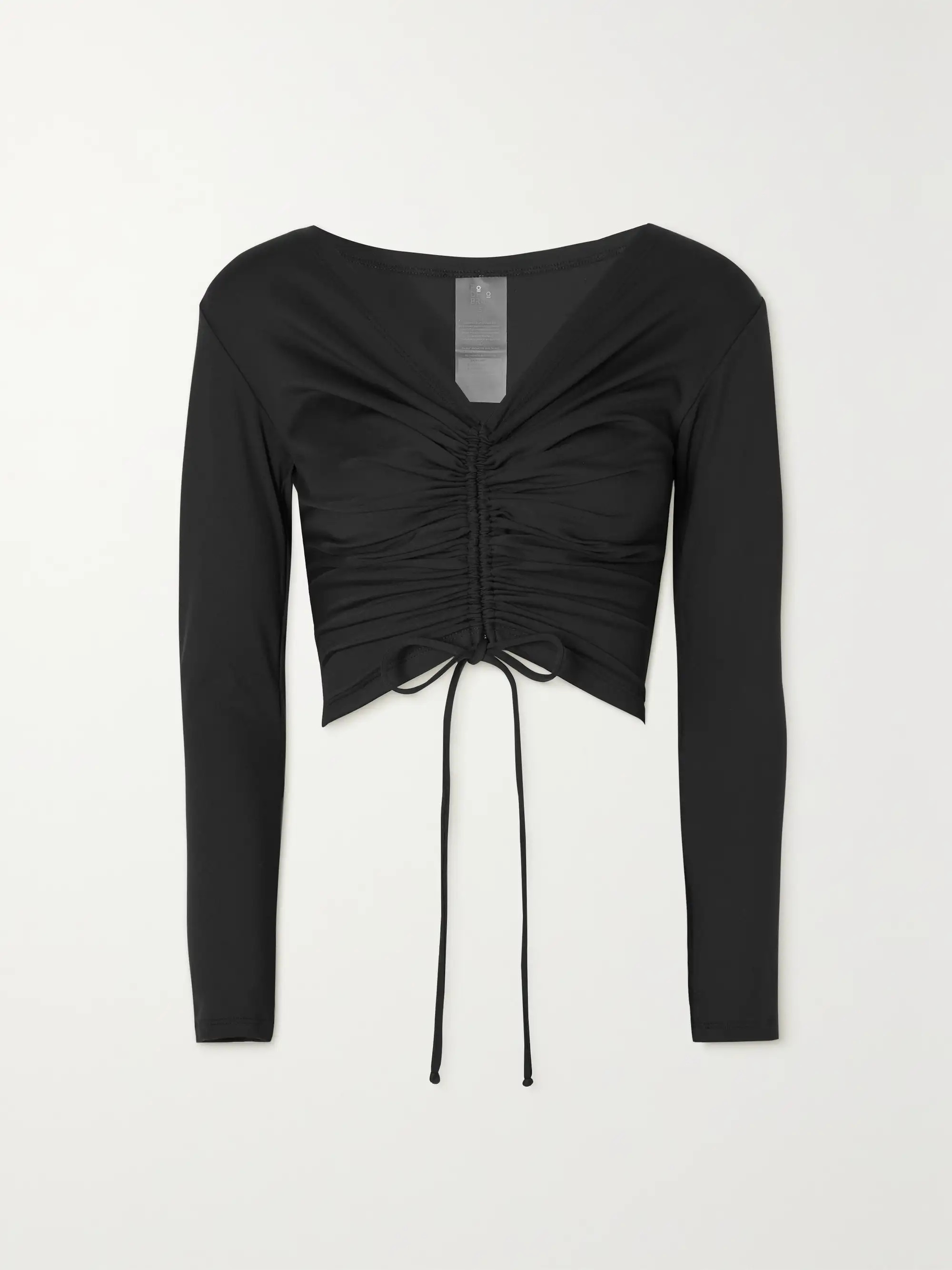 Comporta ruched stretch-jersey cropped top | NET-A-PORTER APAC