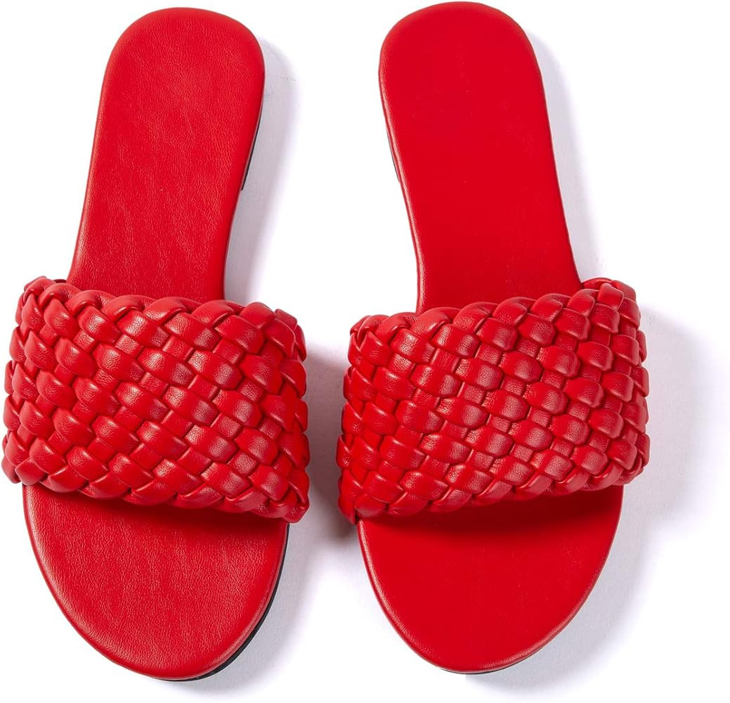 Women Flip-Flops Pearls Bow Sandals Beach Flat Rivets Rain Jelly Gold Pearls | Amazon (US)