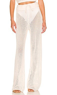WeWoreWhat Crochet Drawcord Pant in Off White from Revolve.com | Revolve Clothing (Global)