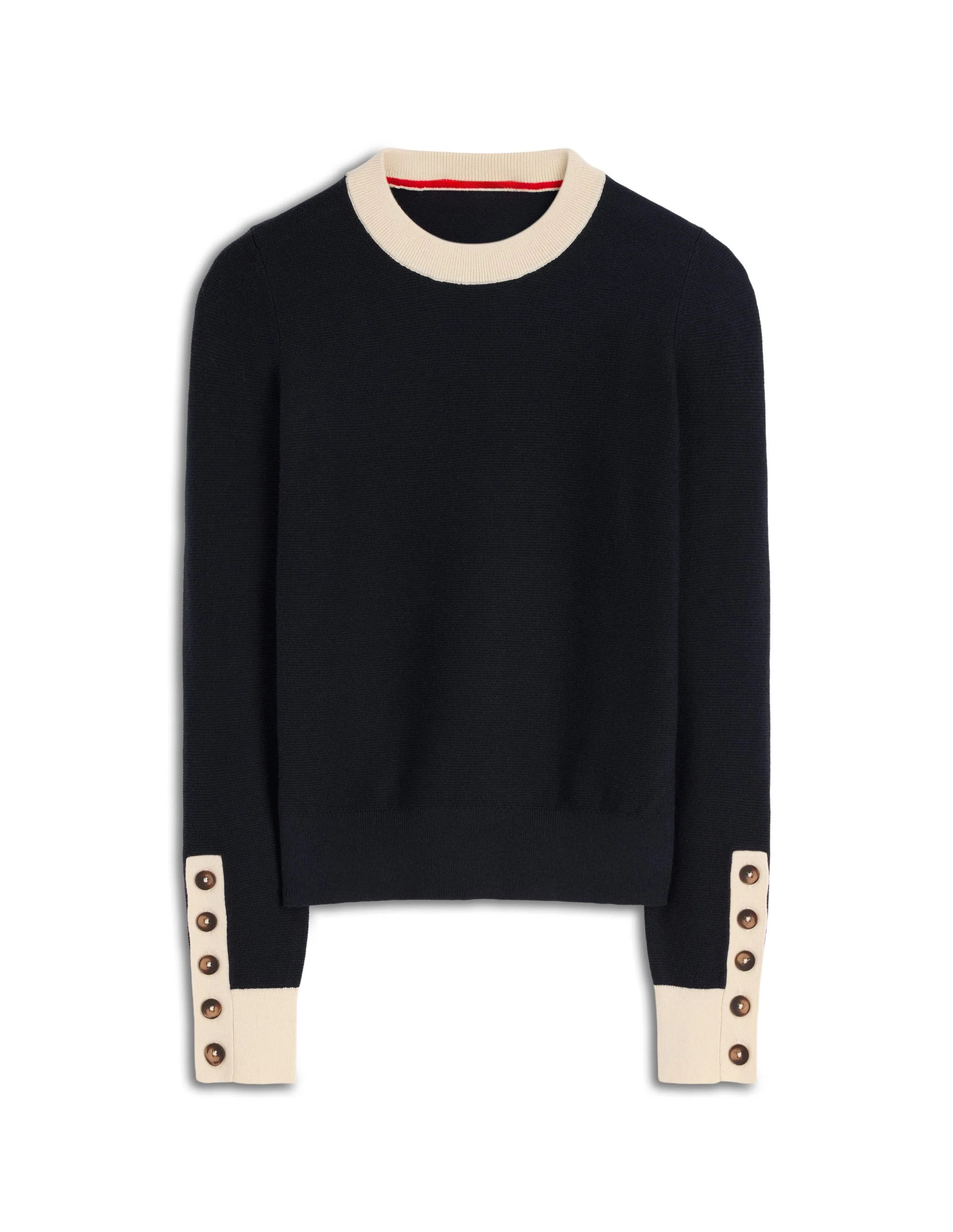 Grace Colour Block Sweater-Navy | Boden (US)