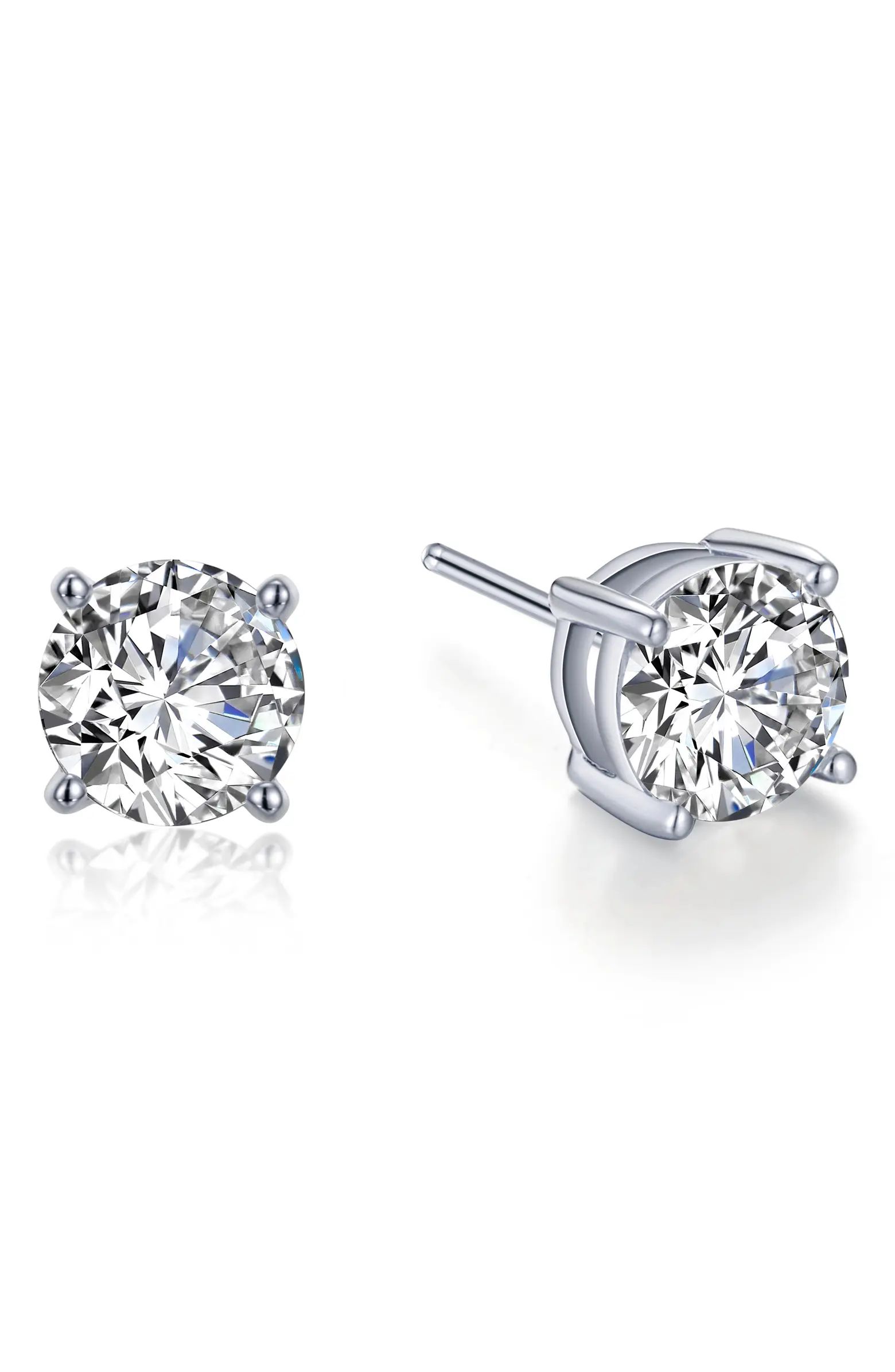 Simulated Diamond Round Stud Earrings | Nordstrom