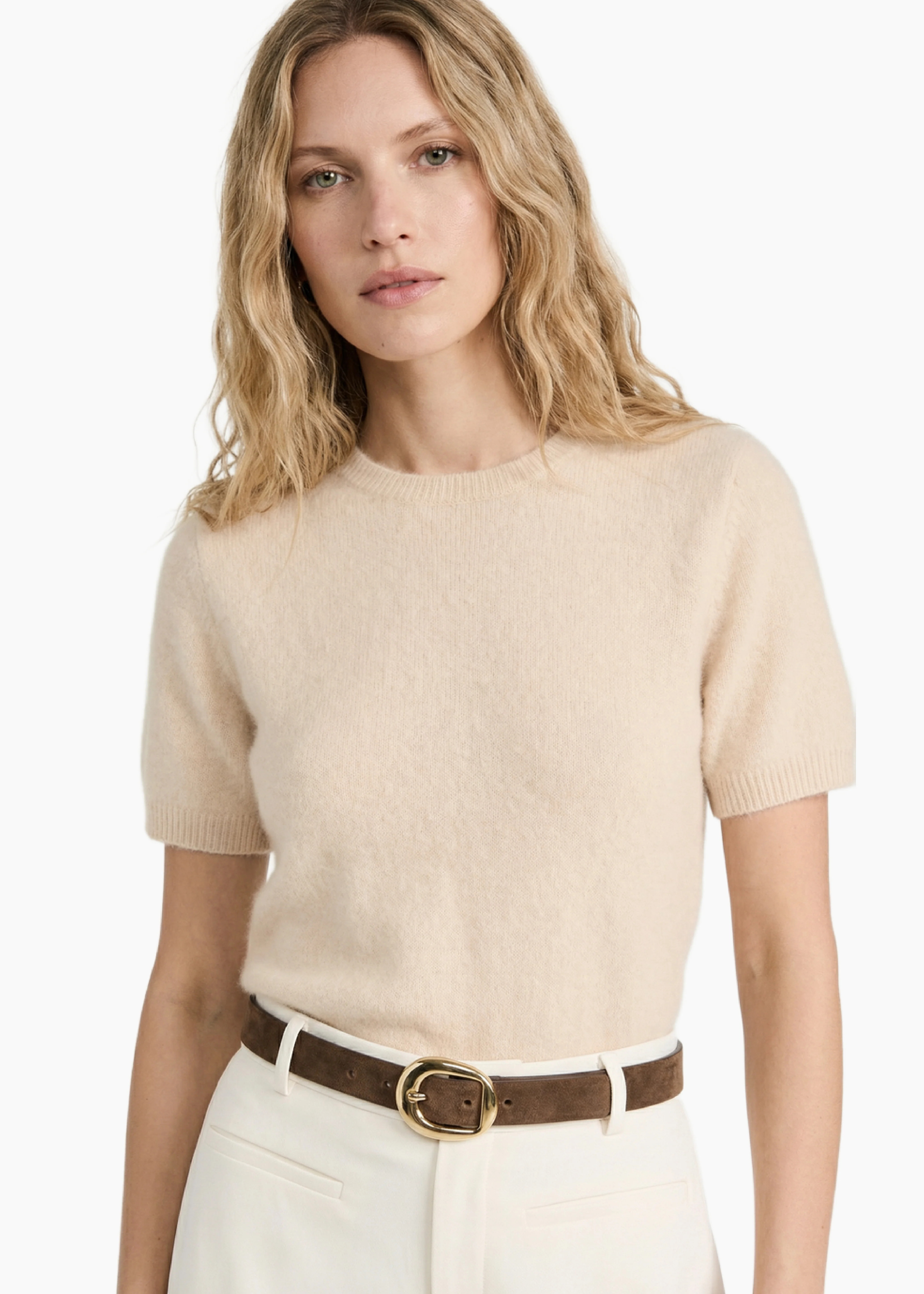 Eugeney Cashmere Top Macadamia | CAMI NYC