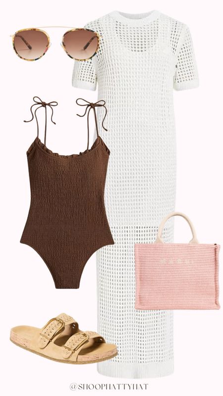 Summer styled look 💛

Summer outfit ideas - summer fashion - preppy fashion - summer swimsuits - onepiece swimsuit - crochet coverup dress - crochet dress - designer bag- summer bags - summer sandals - vacation outfit ideas 