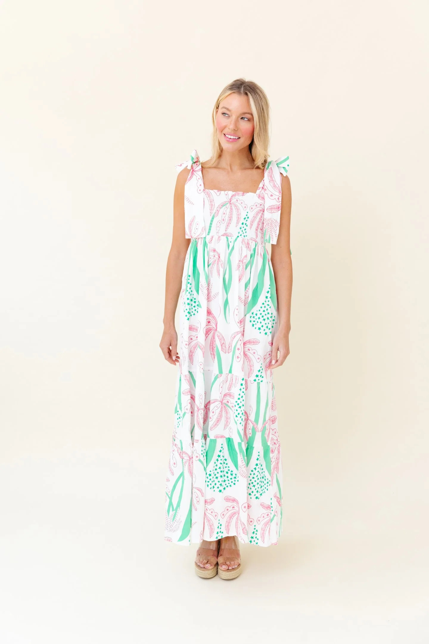 Sheridan French I Spring 2024 I Kelly Dress in Worth Avenue Palm | Sheridan French