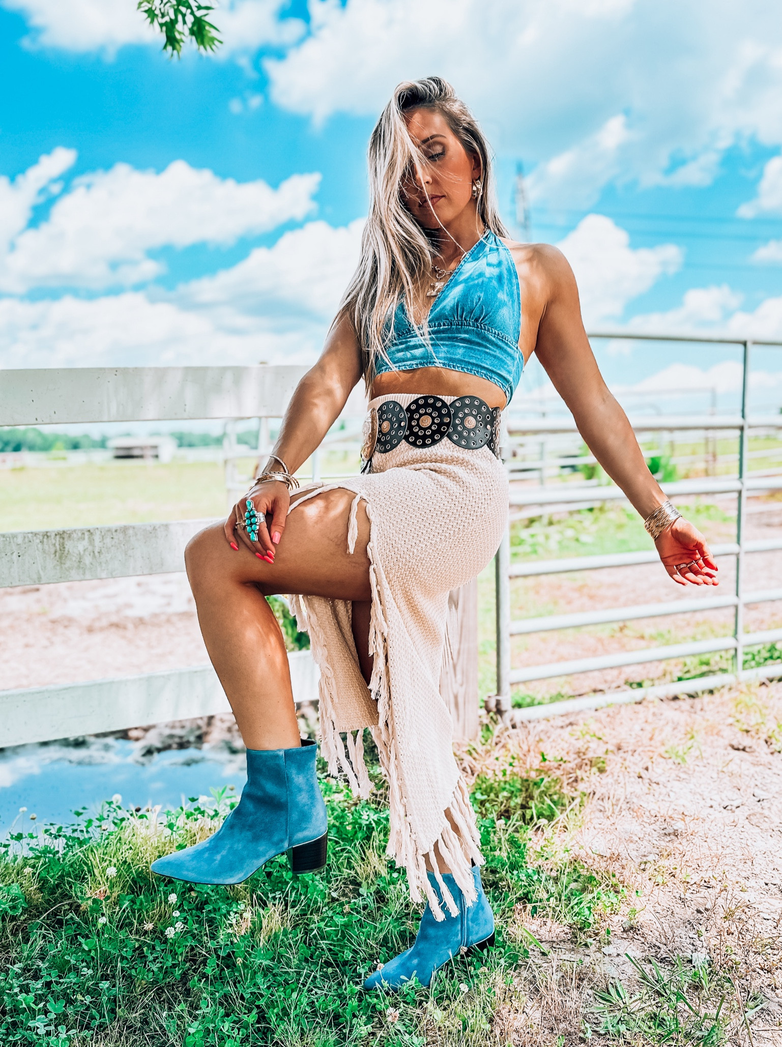 Cowgirl chic outfit!! Boots are from Thursdays! 

#LTKShoeCrush #LTKFindsUnder50 #LTKStyleTip