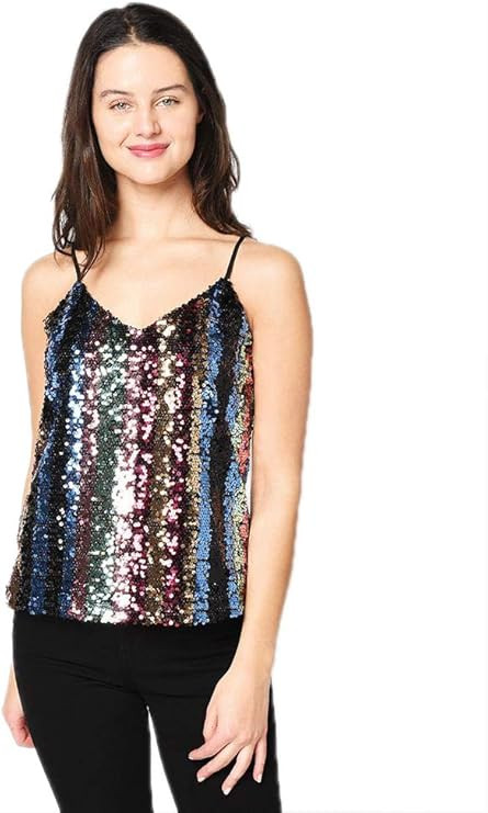 cupcakes and cashmere Women's Estonia Strapped Sequin Camisole | Amazon (US)