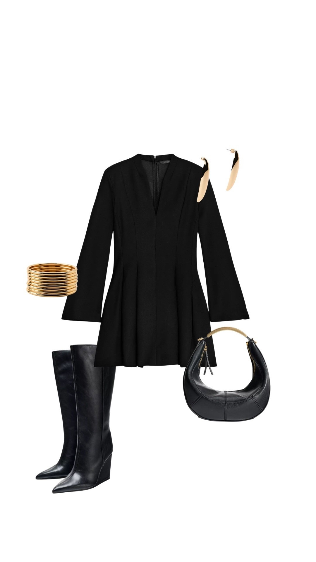 Black & golden outfit for petite✨

#LTKitalia #LTKpetite #LTKeurope