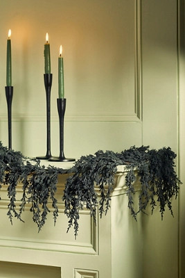 Faux Trailing Garland, Black | Anthropologie (US)