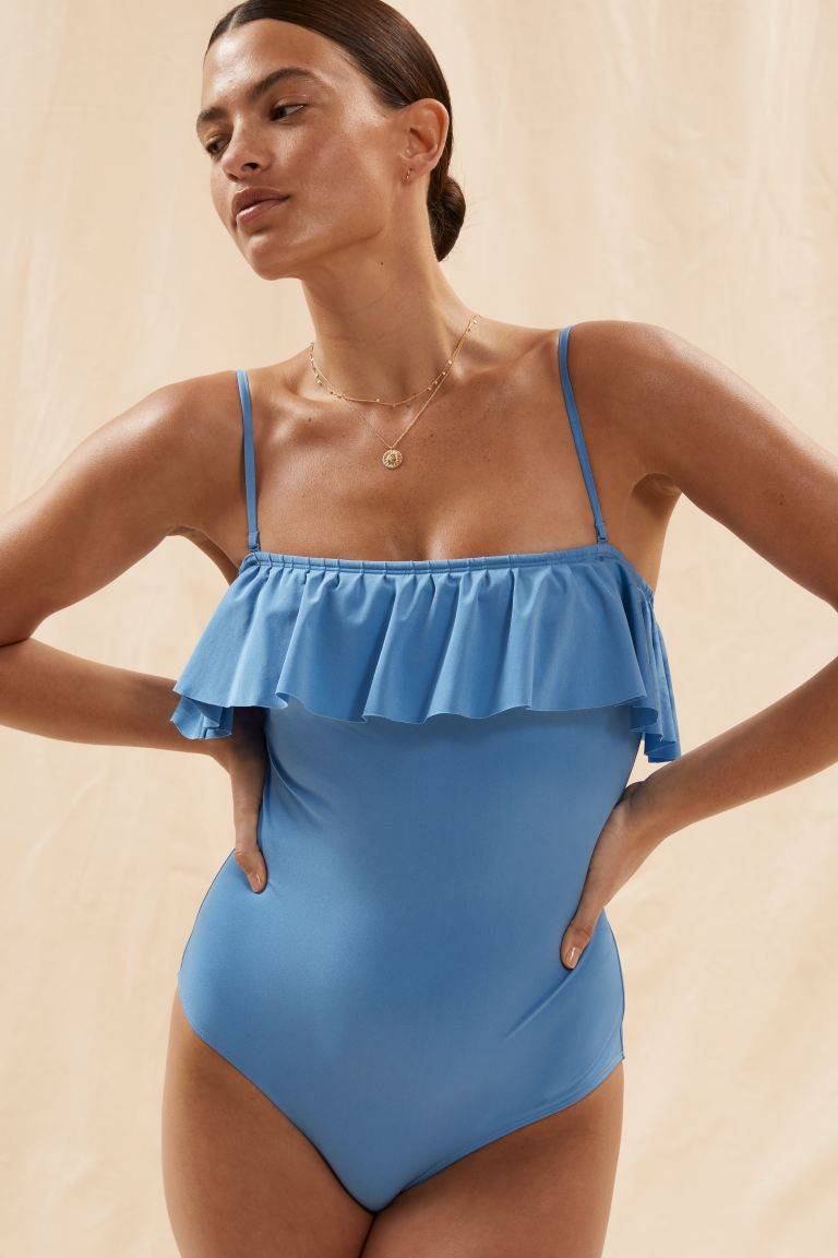 Frill Bandeau Swimsuit | H&M (UK, MY, IN, SG, PH, TW, HK)