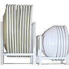 Plate Holders Organizer for Kitchen Cabinets, Vertical Metal Dinner Dish Cradle Storage Rack for ... | Amazon (US)