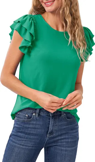 Double Ruffle Knit Top | Nordstrom