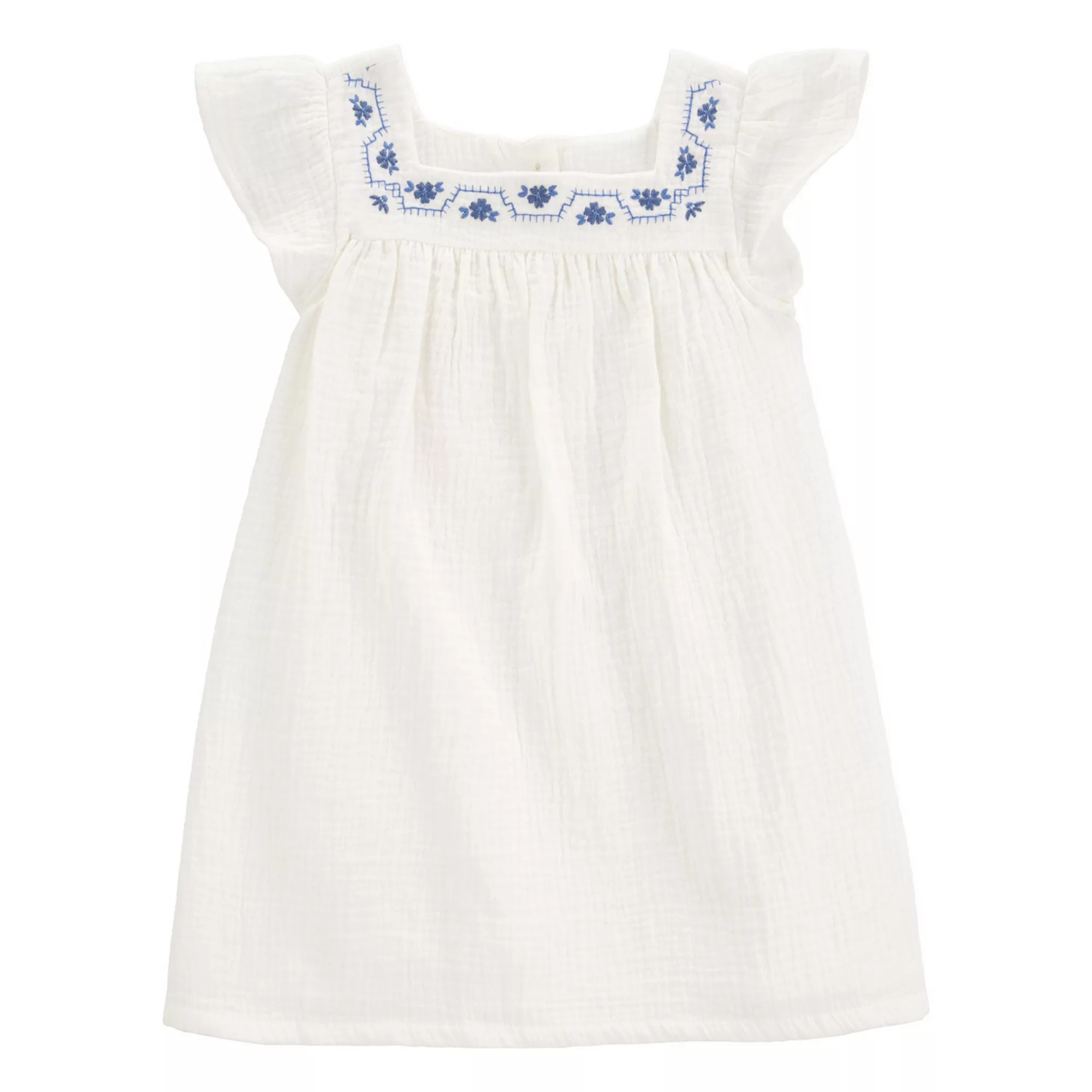 Toddler Girls' Carter's Solid Flutter-Sleeve Dress | Kohl's