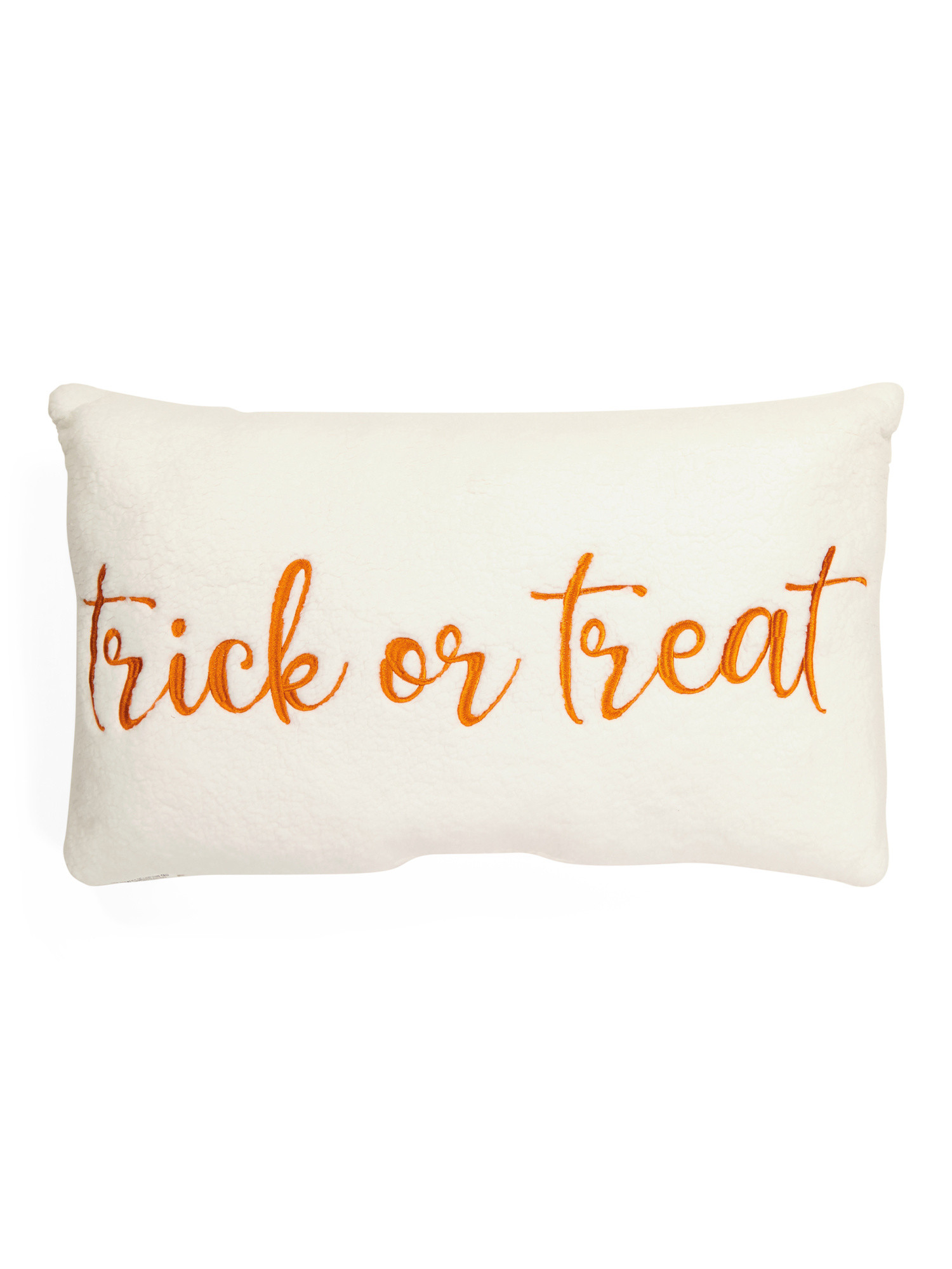 16x26 Sherpa Trick Or Treat Pillow | TJ Maxx