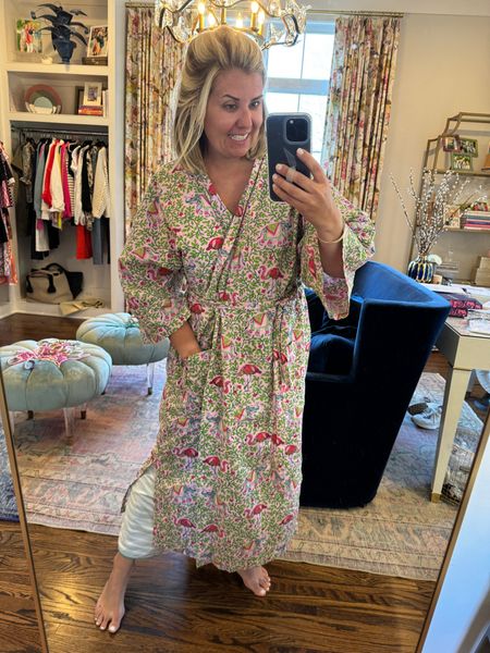 Not gonna lie… With this chill in the air it’s very hard for me to get out of these…

#robe #pjs #printfresh #lake 

#LTKhome #LTKover40 #LTKstyletip