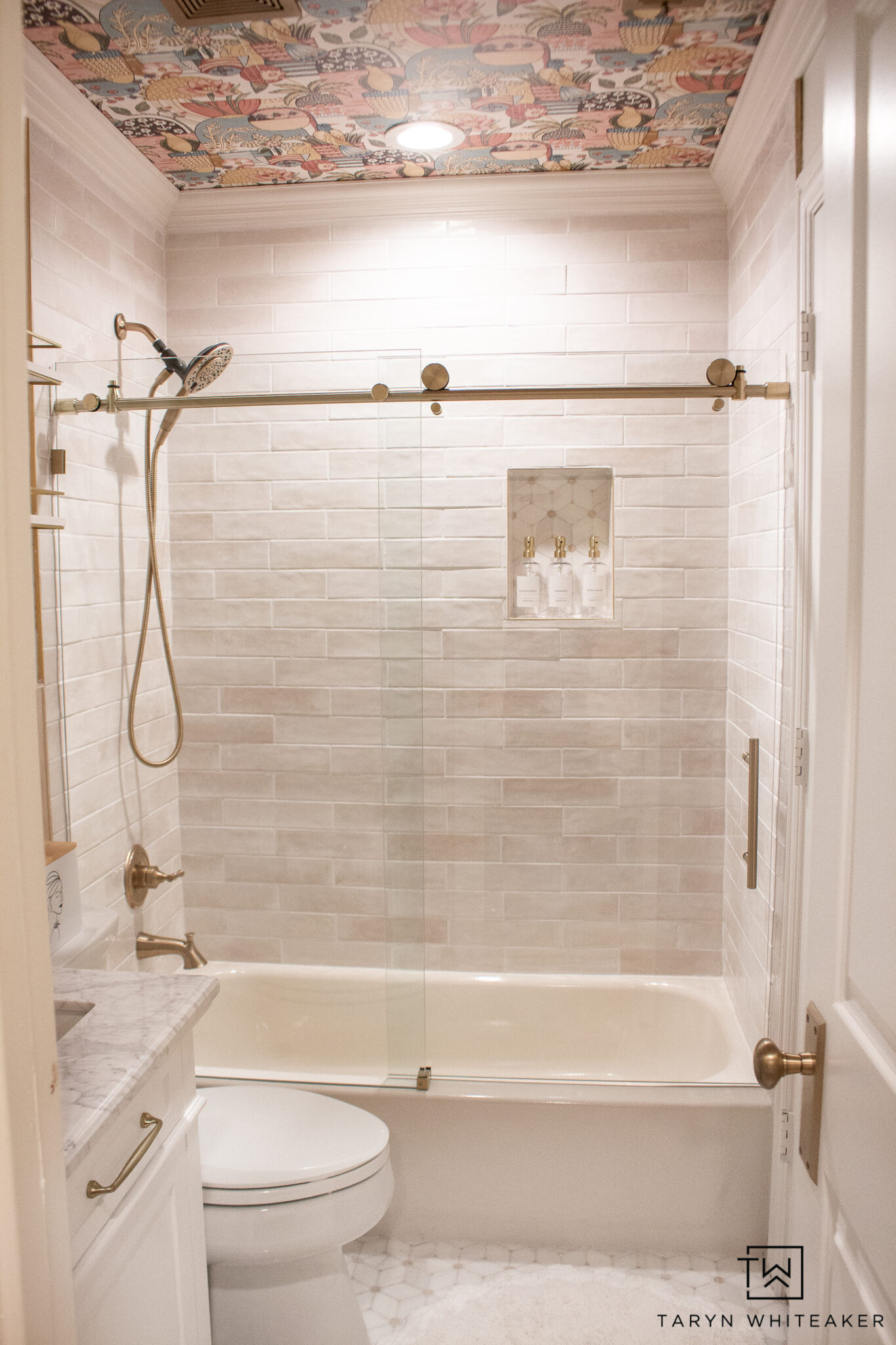 This is how you make a small bathroom feel designer
Layered textures, brass accents, floating shelves, and soft neutral tones elevate the entire space
Exact pieces are linked

#LTKSeasonal #LTKHome