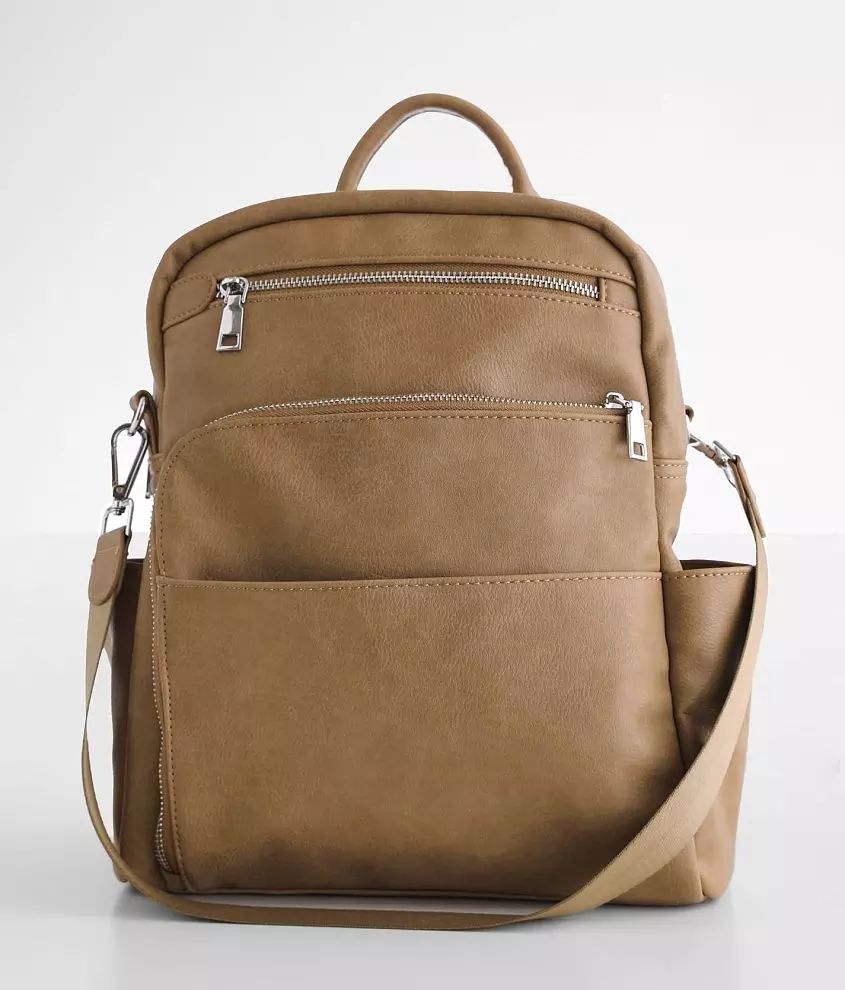 Faux Leather Convertible Backpack | Buckle