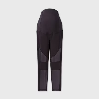 Maternity Cross Panel Moto Leggings - Isabel Maternity by Ingrid & Isabel™ Black | Target