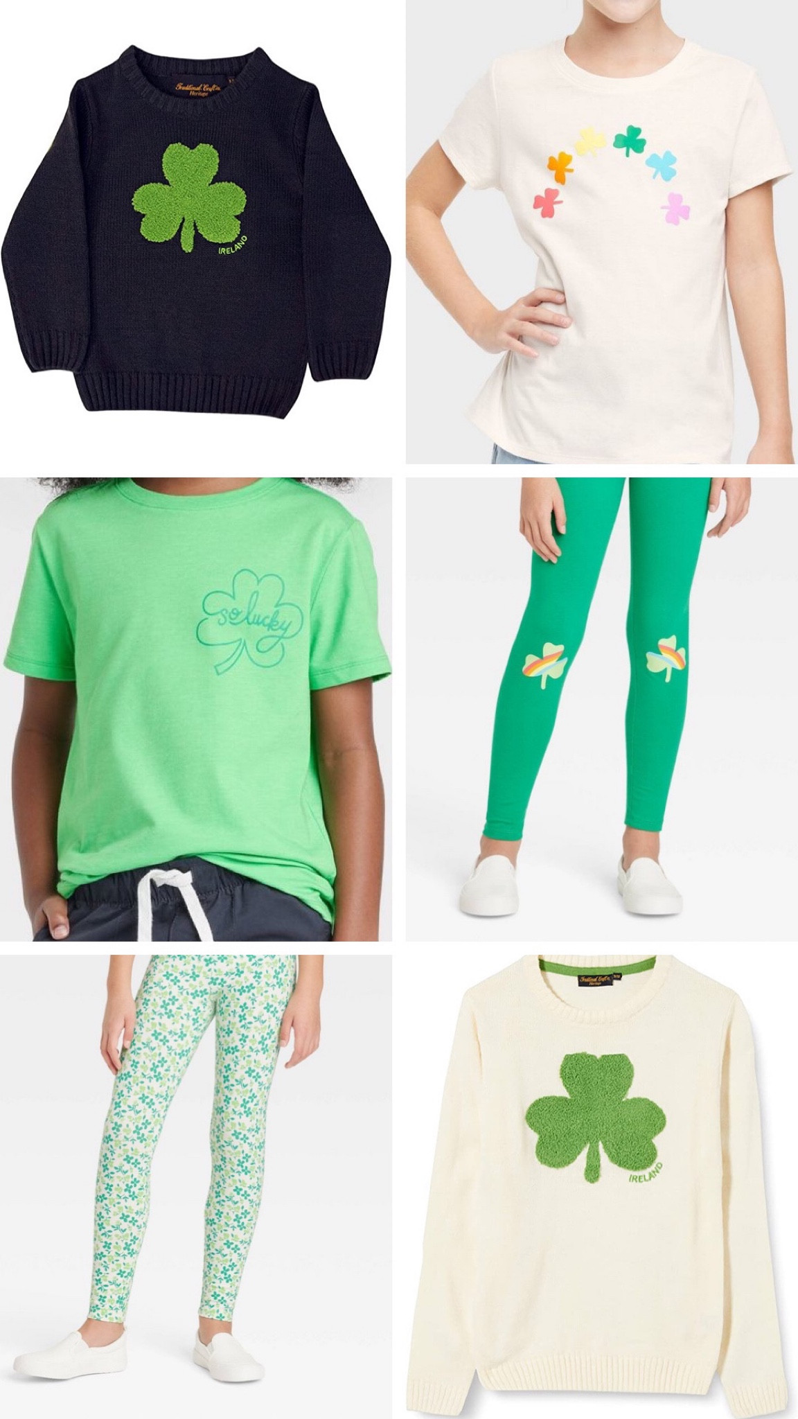 St. Patrick’s day kids shirts and shamrock sweaters and green leggings for kids St Patty’s day celebrations 

#LTKFind #LTKkids #LTKSeasonal
