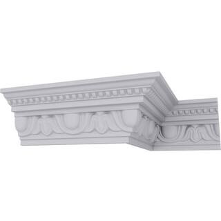 2-3/8 in. x 4 in. x 94-1/2 in. Polyurethane Edinburgh Crown Moulding | The Home Depot