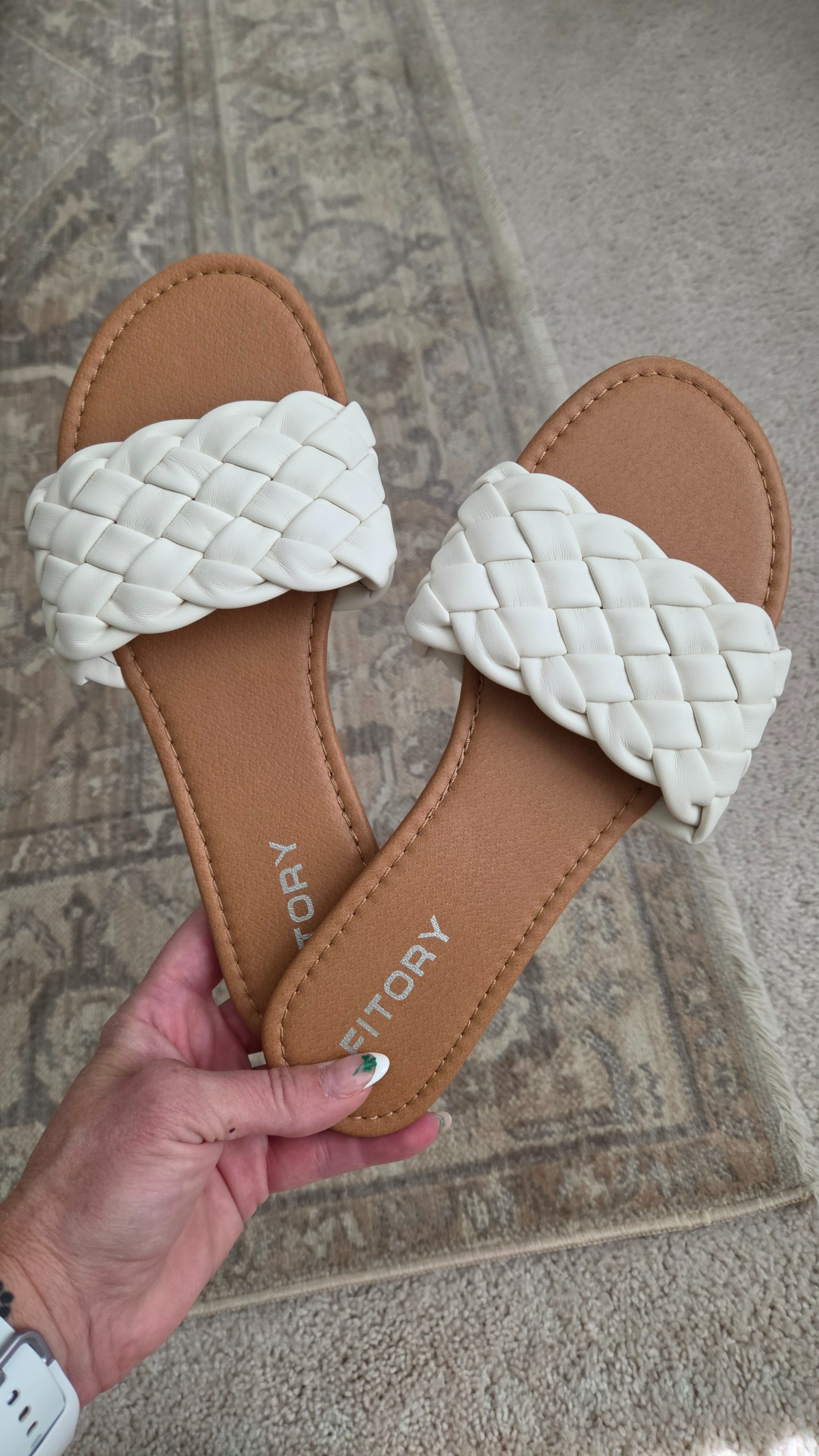 These white braided slip-on sandals are the perfect neutral addition to any spring or summer outfit. They offer a comfortable fit and a chic texture that pairs easily with sundresses or denim.#summerstyle #sandals #springfashion #founditonamazon

#LTKTravel #LTKSeasonal #LTKSwim