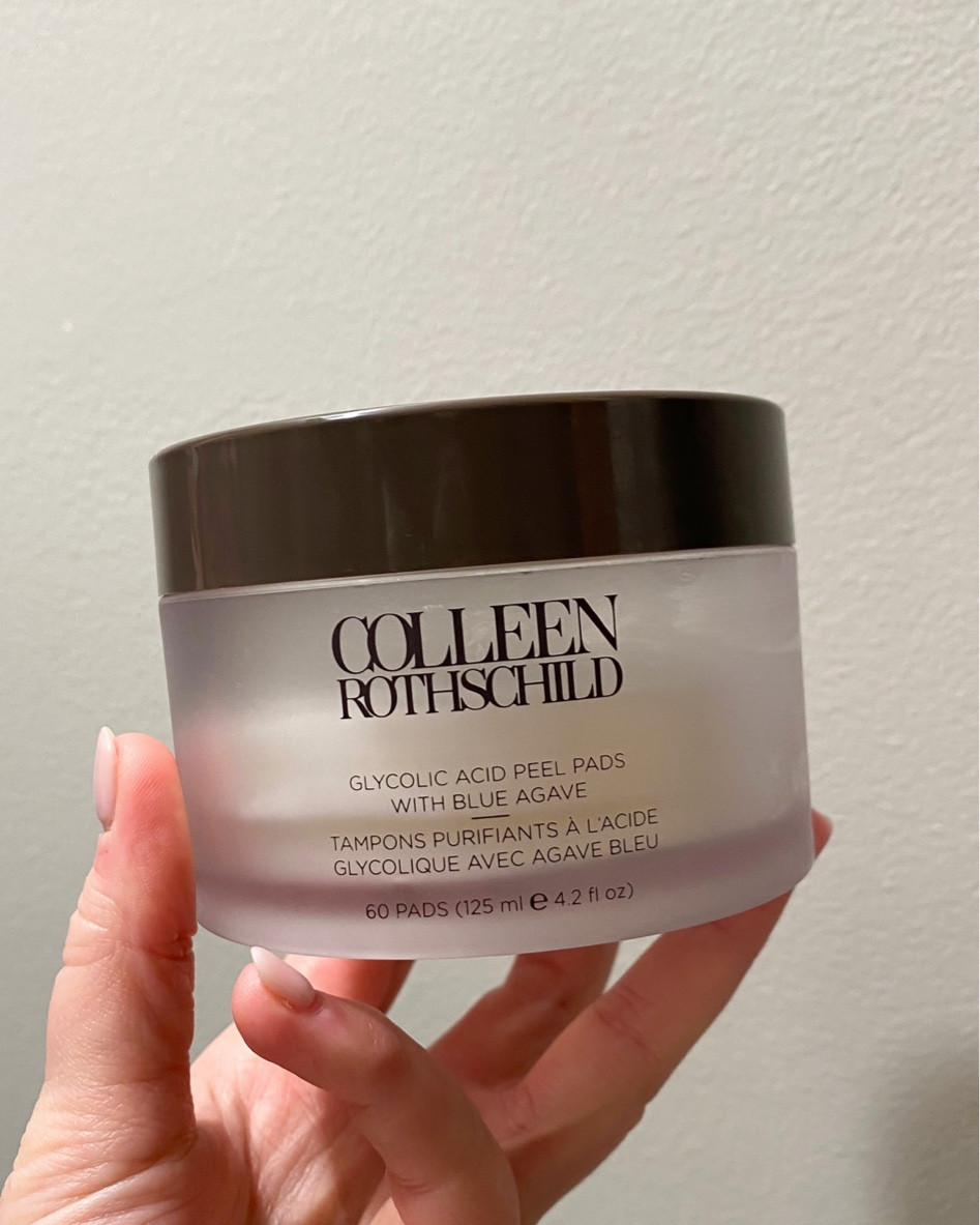 My favorite skincare product for over a year now. This stuff is AMAZING. 

skincare, am skin, pm skin, skin pads, glycolic, Colleen Rothschild, Glycolic Acid Peel Pads with Blue Agave, skincare essential 

#LTKunder100