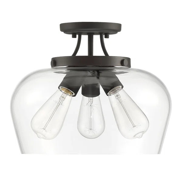 Patson 3-Light Semi Flush Mount | Wayfair North America