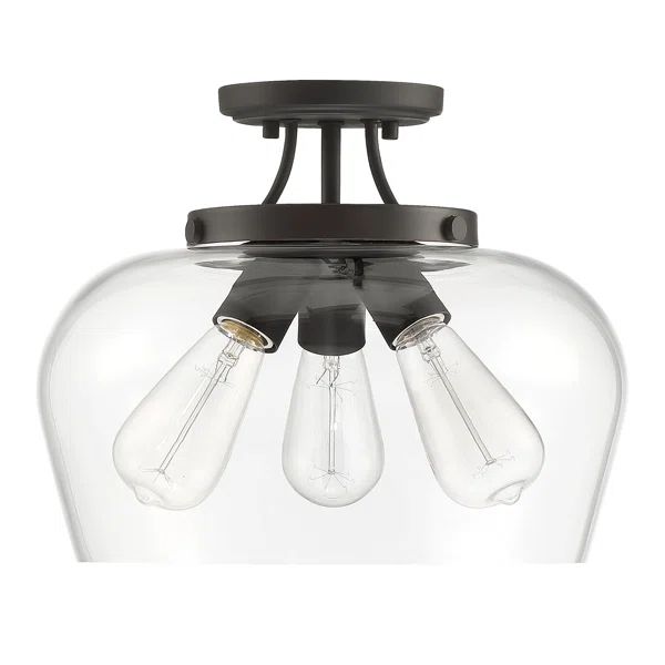 Patson 3-Light Semi Flush Mount | Wayfair North America