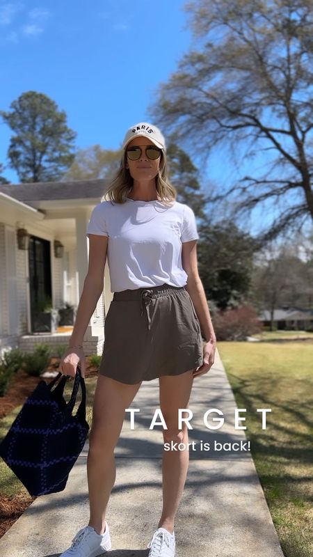Everyone’s favorite target skort is back!! 2024 updates - shorter hemline, new colors and the shorts underneath are super comfy / don’t roll up. Love this fit and perfect for athleisure days or sports watching looks! I am in a size small. 

#LTKstyletip #LTKVideo #LTKfindsunder50