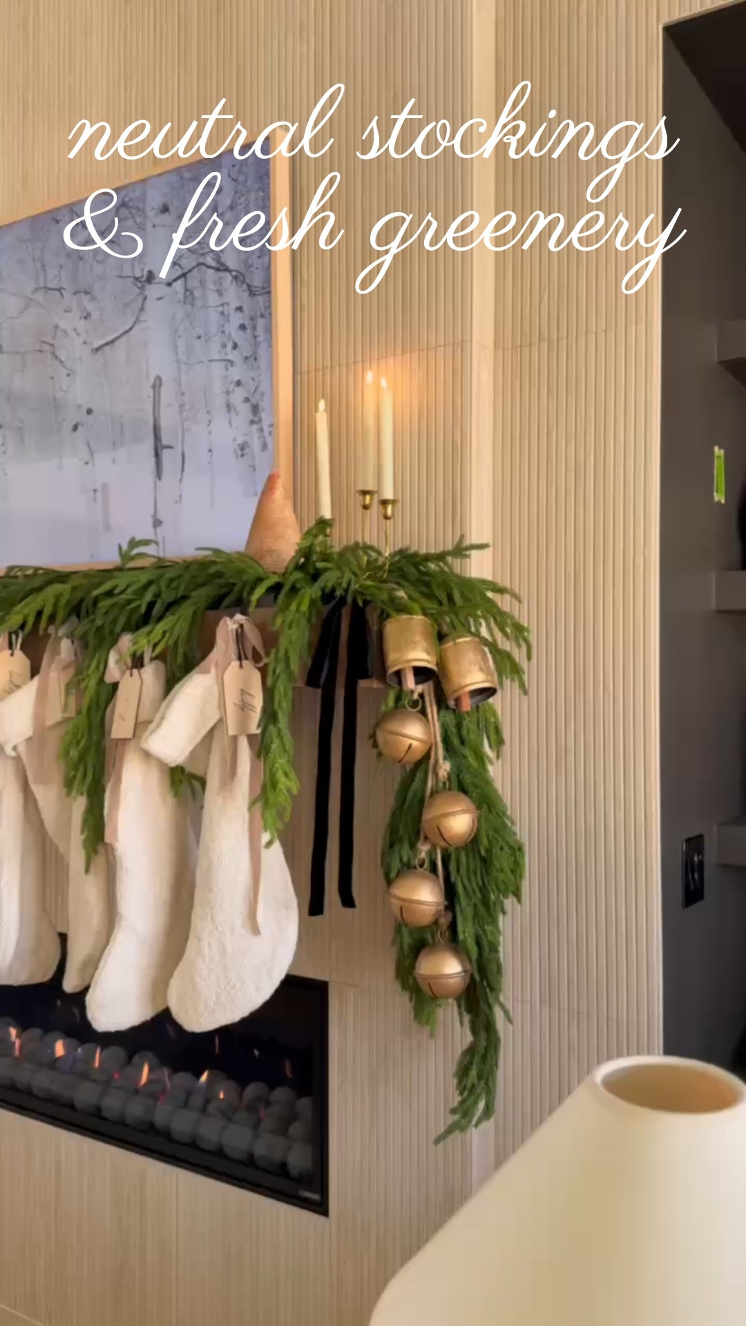 🌿 Imagine walking into a living room that feels this warm, cozy, and elevated during the holidays…
The lush garland, soft stockings, brass bells, built-in shelving, warm glowing candles, woven textures, and holiday coffee table tray bring calm, modern Christmas charm into this space. A true Modern Classic holiday dream.

#porcheandco #cozyholidaydecor #modernclassicchristmas #neutralhomestyle #holidaygreensandbells #shelfstylingideas #christmaslivingroomdecor #coffeetablearrangement #modernwinterdecor #interiordesignaesthetic

Do you want to bring our dreamy Modern Classic style interior design into your own home? 🏡 You’re in luck! Reserve our Online Interior Design packages today -> https://porcheandco.com/edesign ✨ We can’t wait to work with you & design your home with #porcheandco


#LTKHome #LTKHoliday #LTKSeasonal