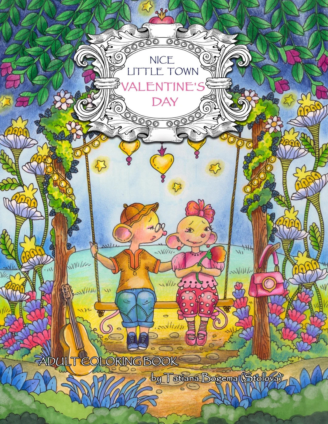 Nice Little Town: Valentine's Day (adult Coloring Book, Coloring Pages PDF, Coloring Book Printab... | Etsy (US)