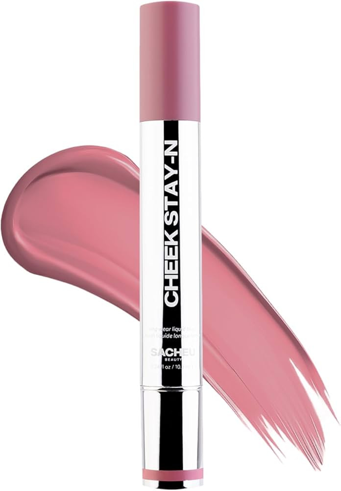 Sacheu Cheek STAY-N Liquid Blush for Cheeks — High Pigment, Buildable, Lightweight Cream Blush ... | Amazon (US)