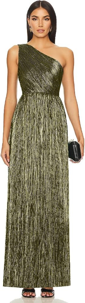Women's Elegant Maxi Formal Dresses One Shoulder Pleated A-Line Long Evening Party Gowns | Amazon (CA)