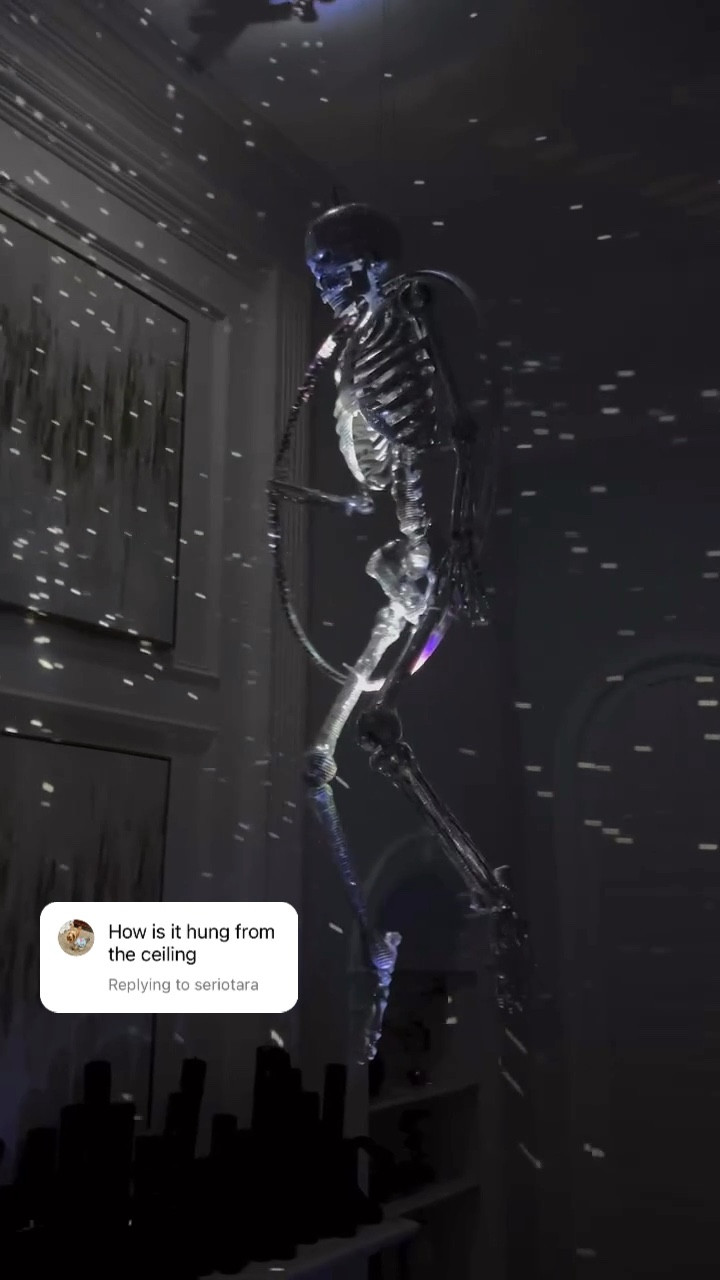 Grab all the supplies needed to make your own disco skeleton aerial artist 🪩 💀 

#LTKHalloween #LTKVideo #LTKHome