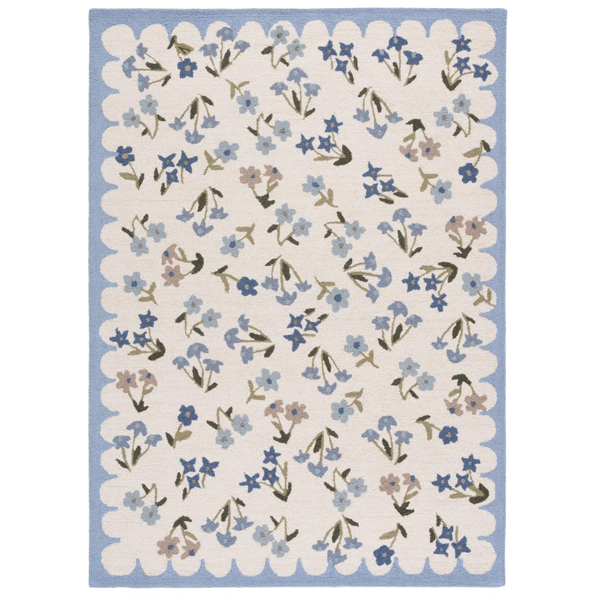 Martha Stewart Hand Tufted Wool, Cotton Floral Outdoor Rug | Wayfair North America