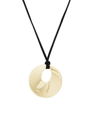 petit moments Disc Corded Necklace in Gold from Revolve.com | Revolve Clothing (Global)