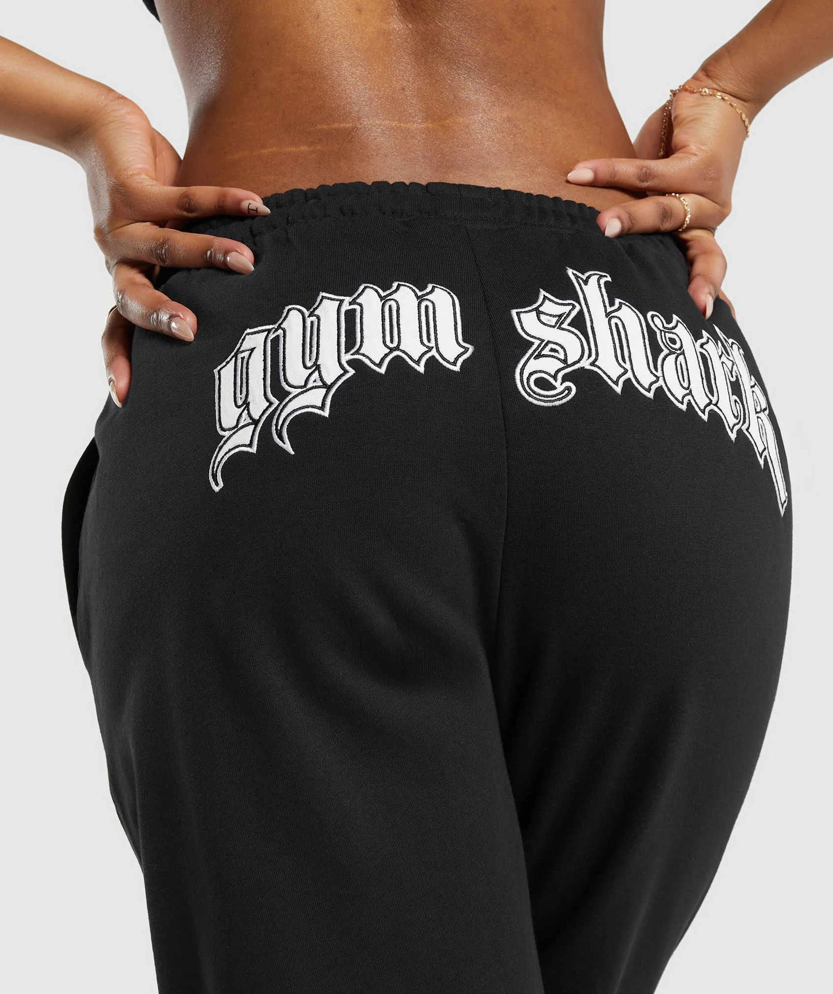 Gymshark Heavy Flex Graphic Joggers - Black | Gymshark US