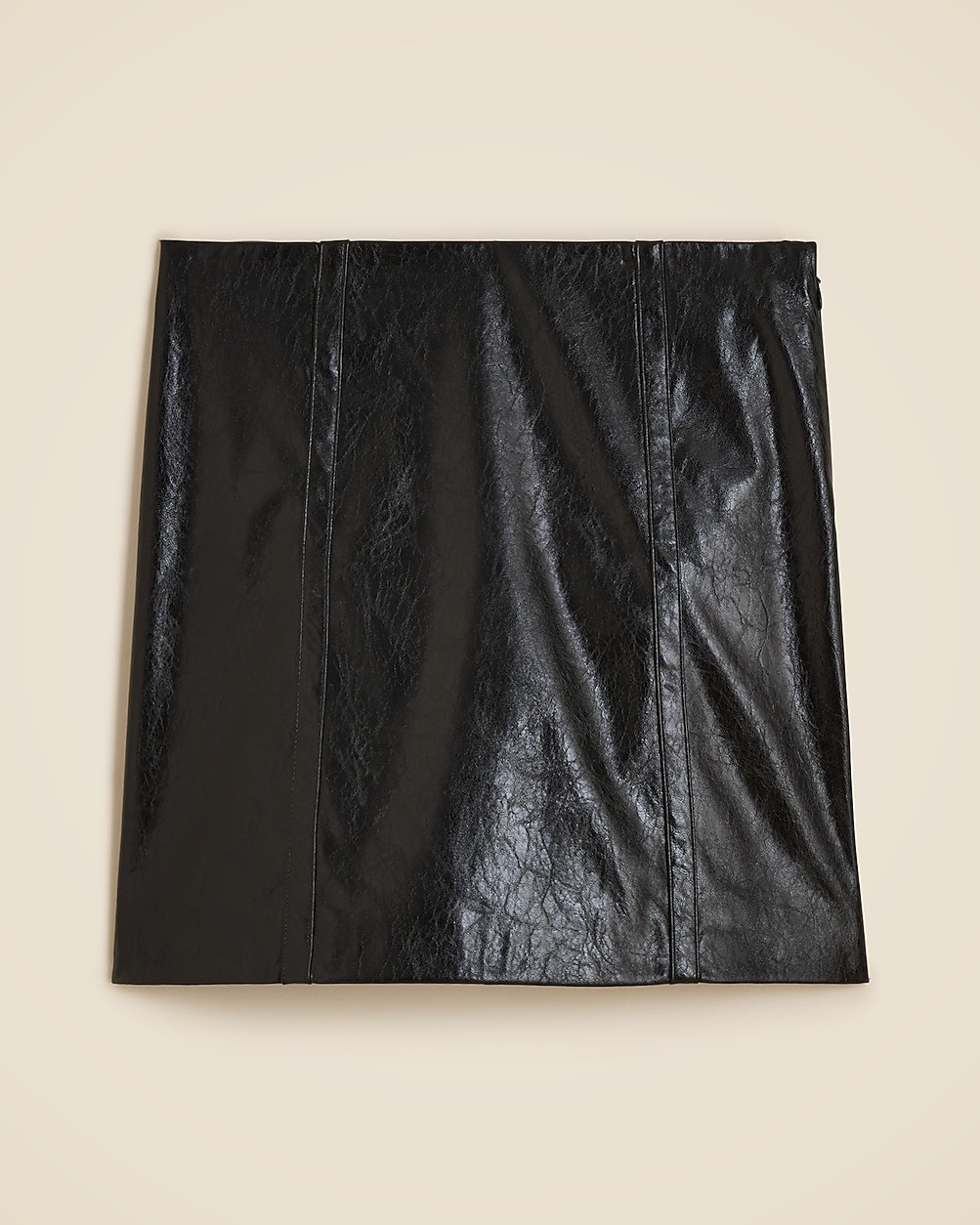 Mini skirt in distressed faux leather | J. Crew US