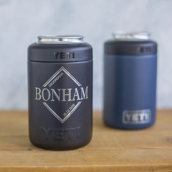Personalized Engraved YETI® CAN Colster or Polar Camel Can Holder Groomsman Gift, Best Man, Wedd... | Etsy (US)