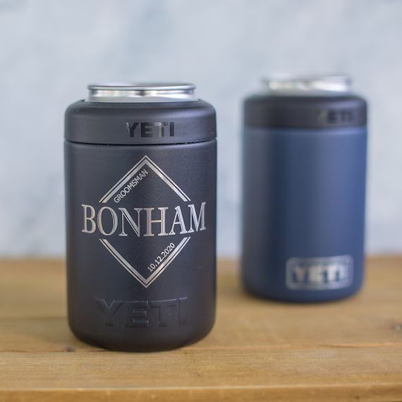 Personalized Engraved YETI® CAN Colster or Polar Camel Can Holder Groomsman Gift, Best Man, Wedd... | Etsy (US)