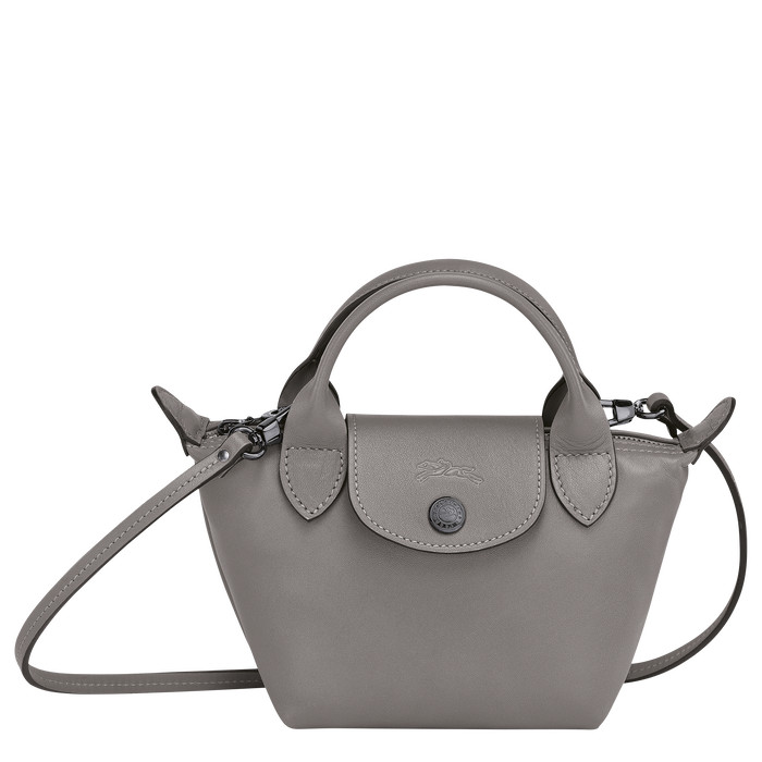 Crossbody bag Le Pliage Cuir Turtledove (10147757P55) | Longchamp US | Longchamp