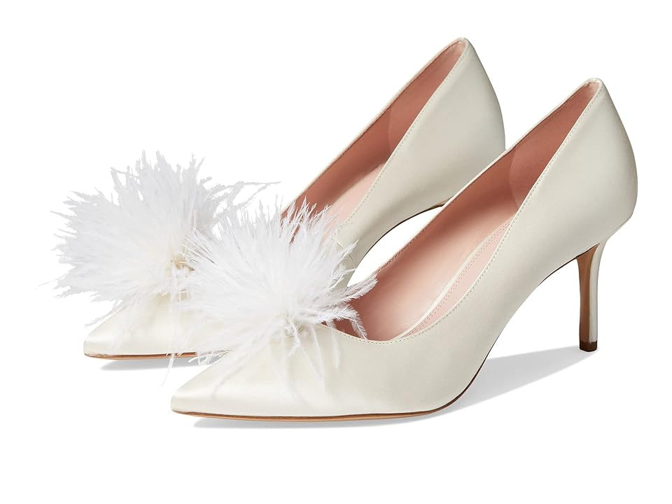 Kate Spade New York Marabou Heel (Ivory) Women's Shoes | Zappos