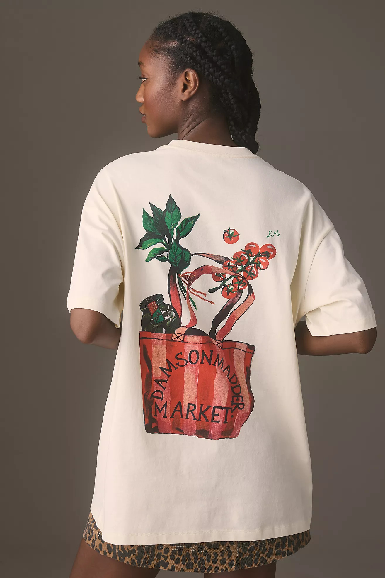 Damson Madder x Anthropologie Market Boyfriend Tee | Anthropologie (US)
