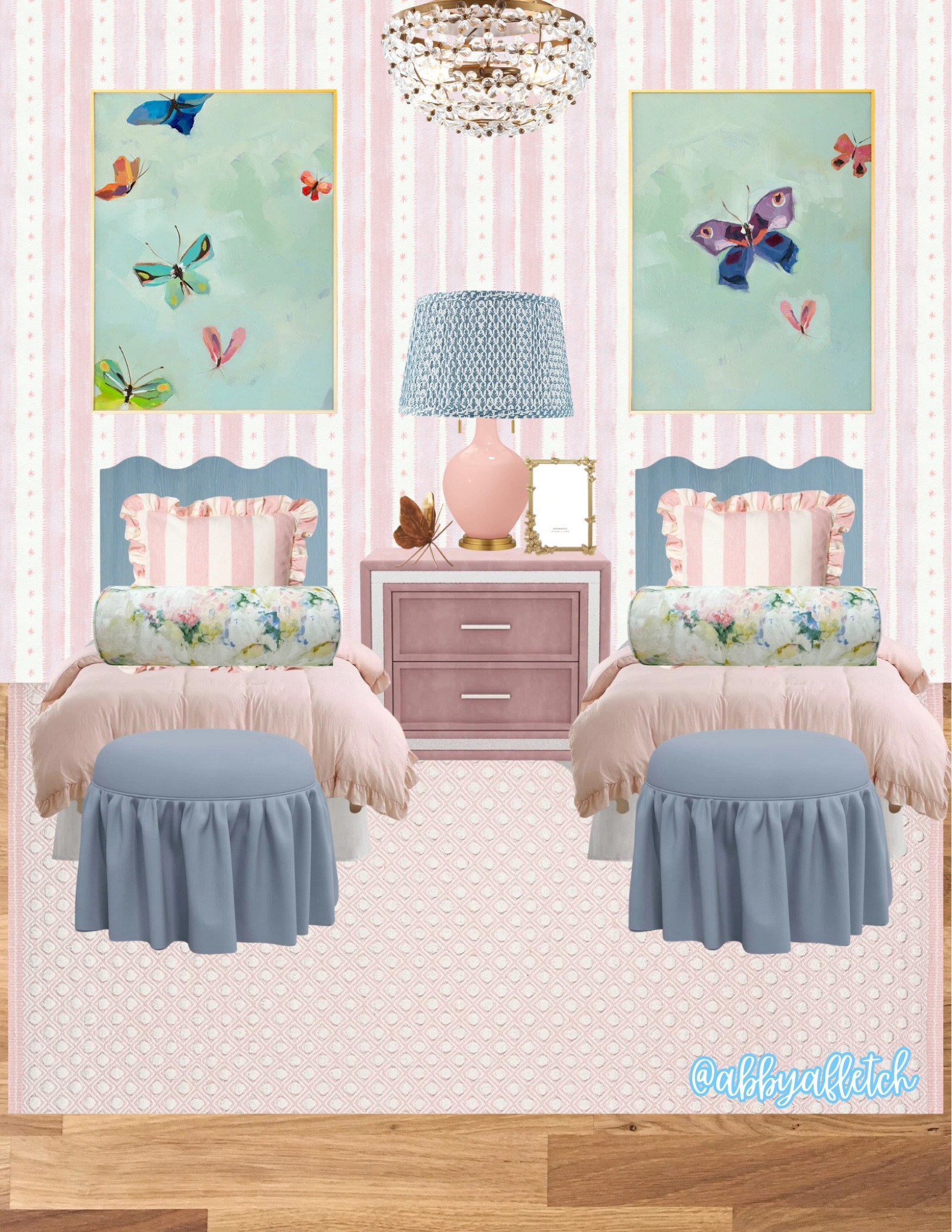 baby girl room inspiration- pink and blue💕🩵

#LTKKids #LTKHome #LTKBaby