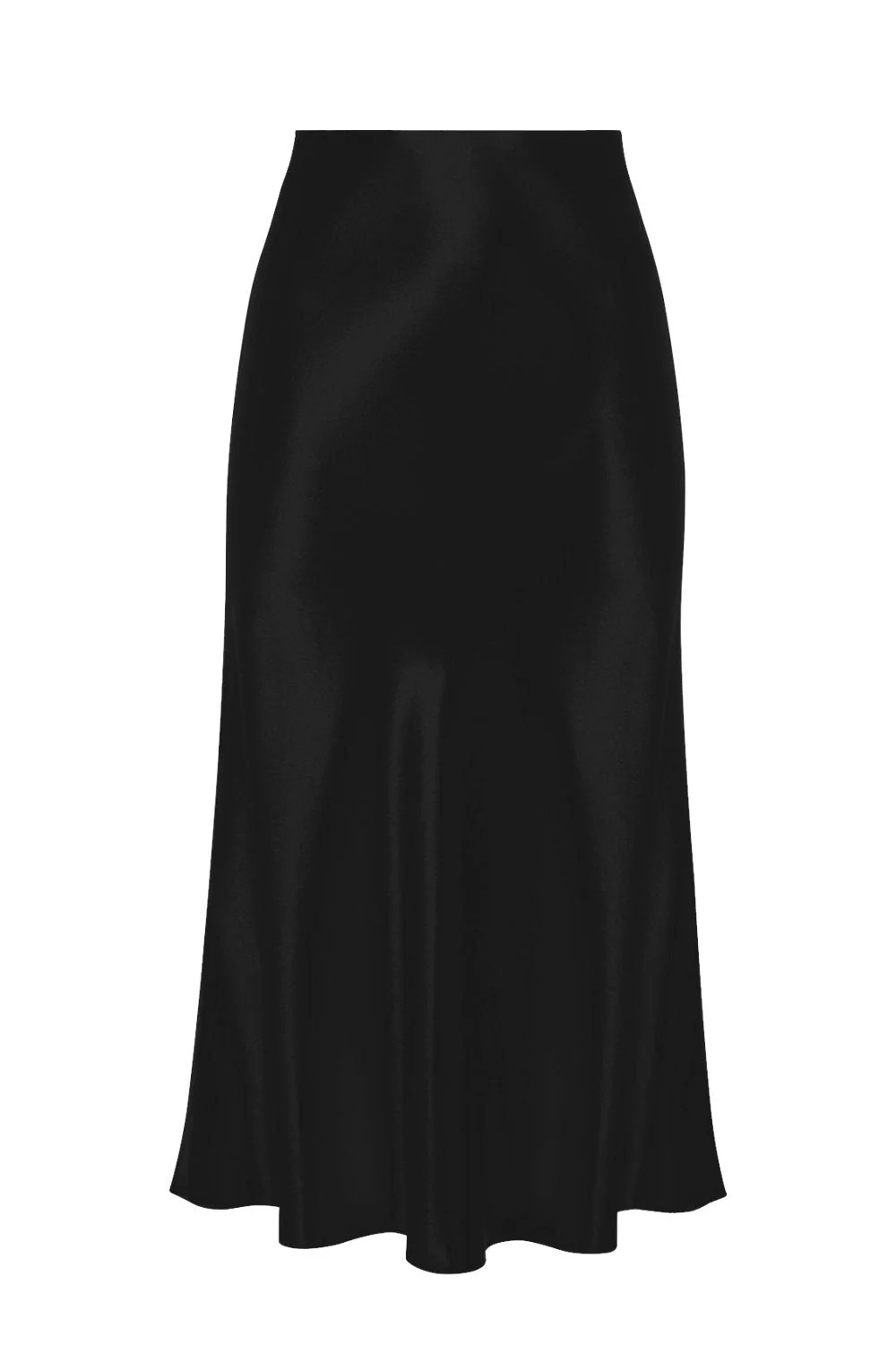 Silk Avin Slip Skirt - Black | Rosewater Collective