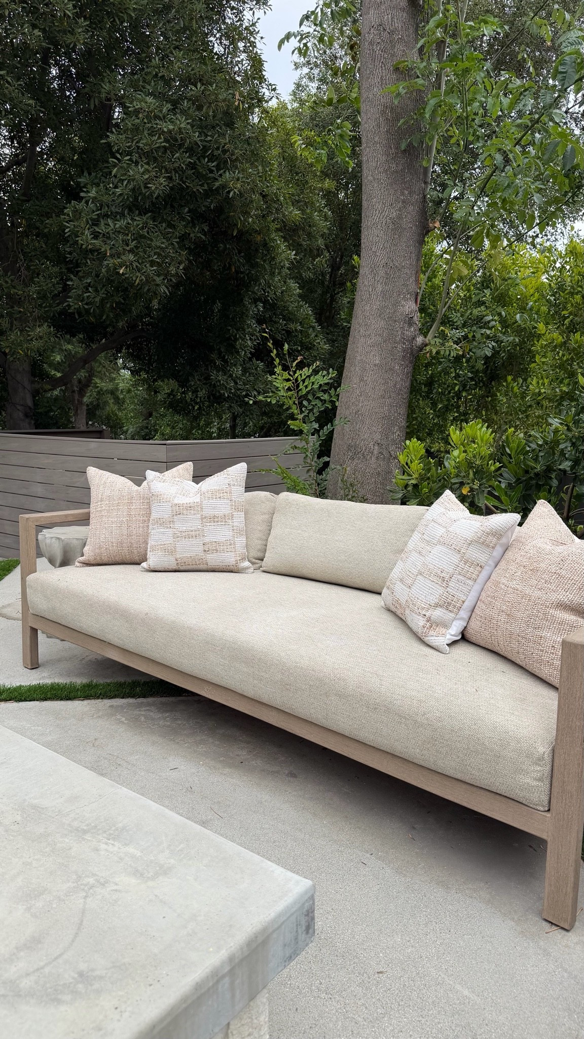 #ad So in love with these outdoor pillows from @wayfair. They look like indie pillows but can withstand the elements! Love the warm tones and the extra texture they add to our space.

#wayfair #wayfairpartner

#LTKHome #LTKSaleAlert