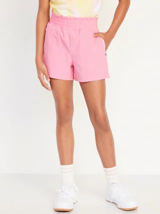 High-Waisted StretchTech Zip-Pocket Shorts for Girls | Old Navy (US)