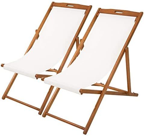 Amazon.com : Beach Sling Chair Set Patio Lounge Chair Patio Furniture Outdoor Reclining Beach Cha... | Amazon (US)