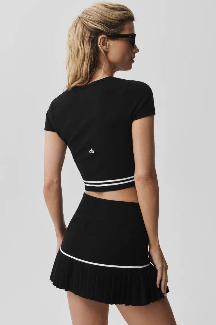 Scholar Knit My Serve Short Sleeve | Alo Yoga