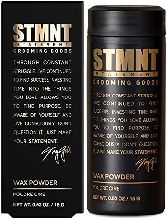 STMNT Grooming Goods Wax Powder, 0.53 oz | Semi-Matte Finish | Added Grip and Volume | Medium Con... | Amazon (US)